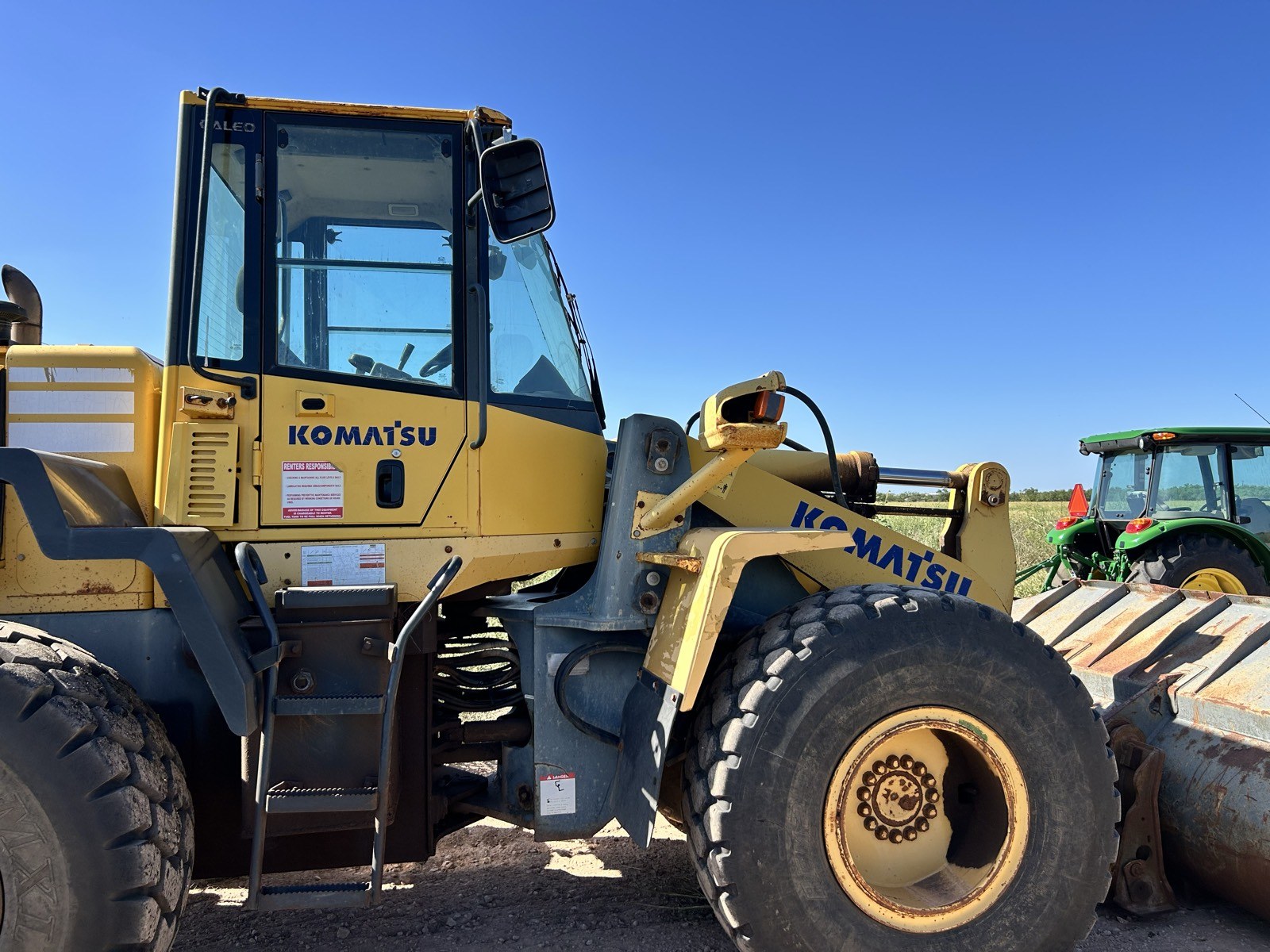 Komatsu wheel loader on site